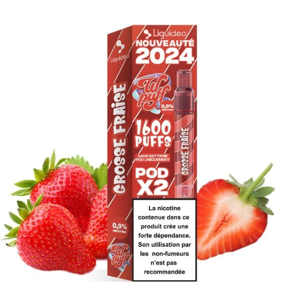 Recharges Grosse Fraise Wpuff Pod 2.0 - Liquideo
