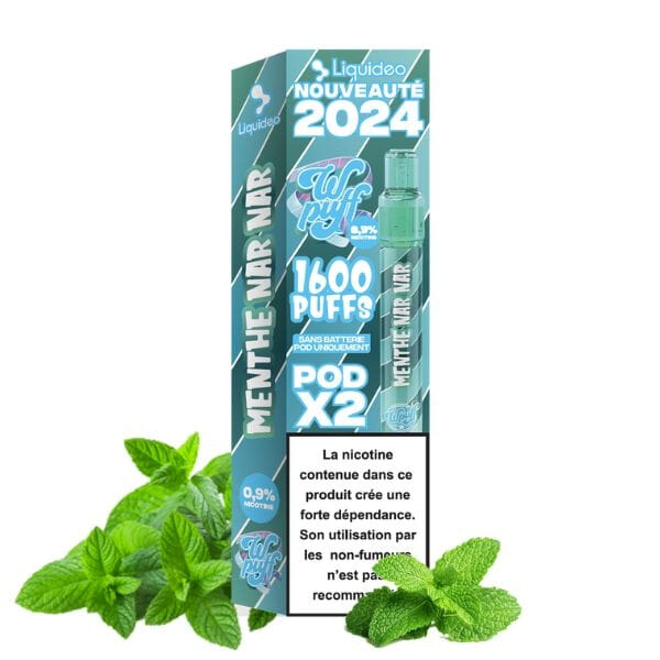 Recharges Menthe Nar Nar Wpuff Pod 2.0 - Liquideo