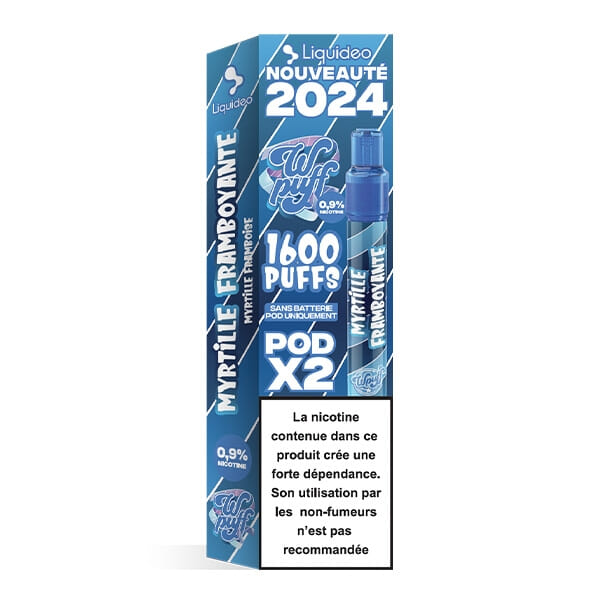 Recharges Myrtille Framboyante Wpuff Pod 2.0 - Liquideo