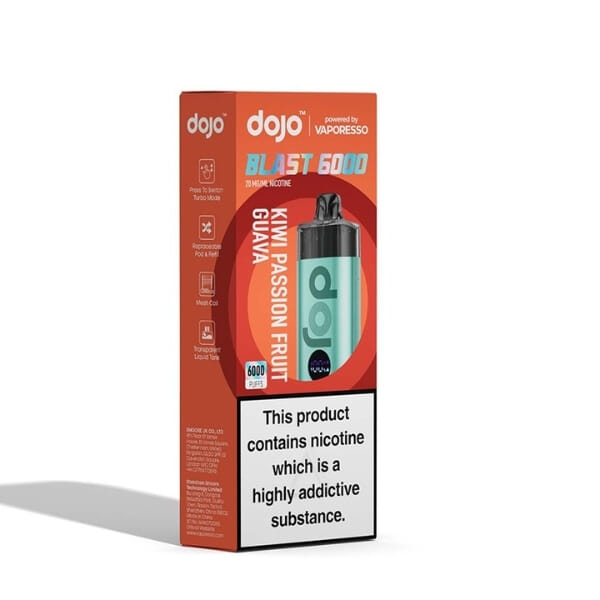 Kit Dojo Blast 6000 - Green - Kiwi Passion Fruit Guava - Vaporesso image 2