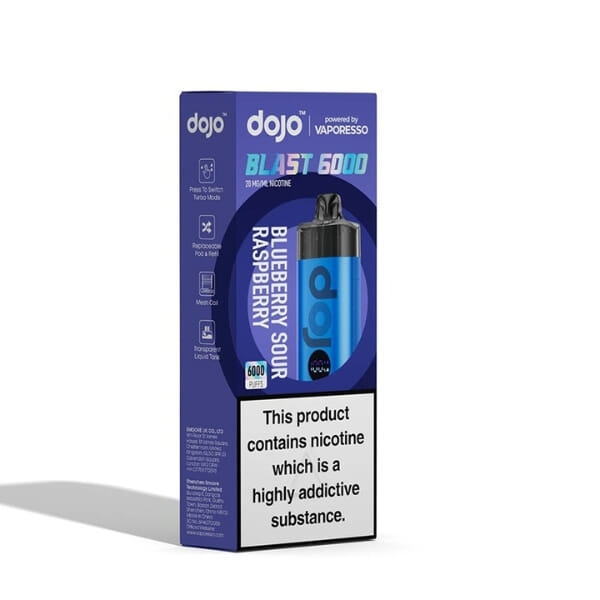 Kit Dojo Blast 6000 - Blue - Blueberry Sour Raspberry - Vaporesso image 2