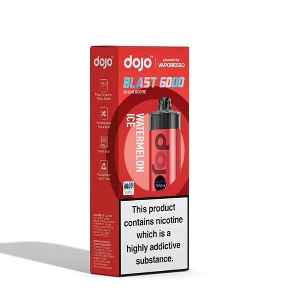 Kit Dojo Blast 6000 - Red - Watermelon Ice - Vaporesso image 2