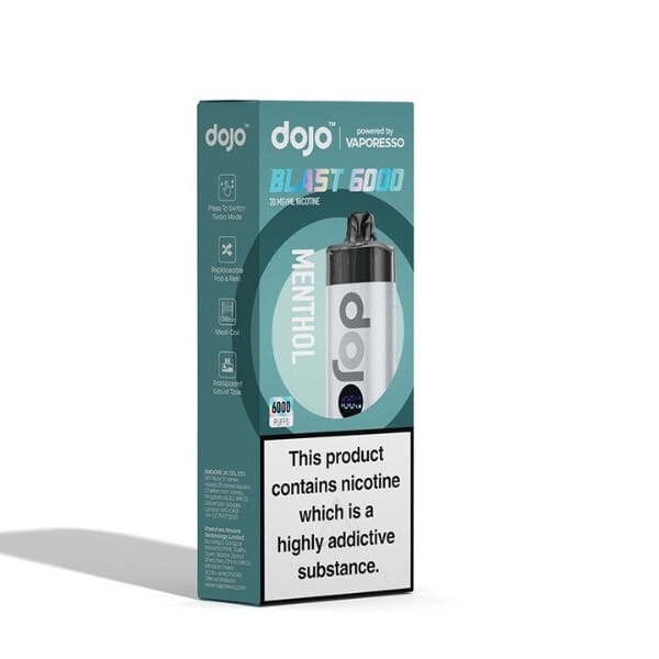 Kit Dojo Blast 6000 - Silver - Menthol - Vaporesso image 2