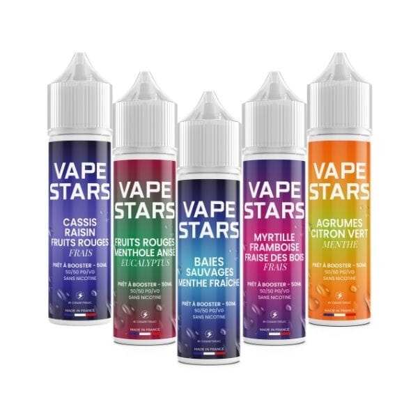 Pack D&eacute;couverte 50 ml - Vape Stars