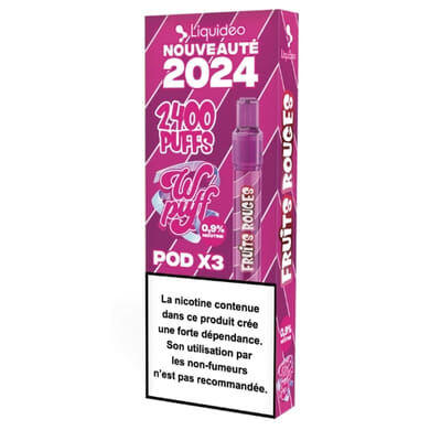 Wpuff Pods 2.0 Fruits rouges - Starter Kit (batterie + 3 pods)