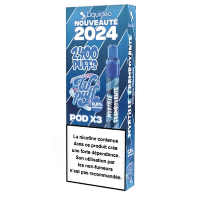 Wpuff Pods 2.0 Myrtille Framboyante - Starter Kit (batterie + 3 pods)