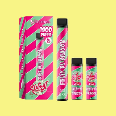 Kit WPuff 1800 - Fruit du Dragon - 1 batterie + 3 pods