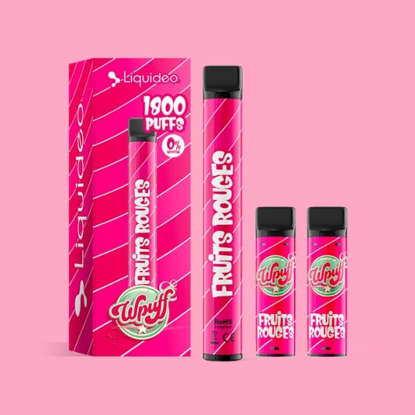 Kit WPuff 1800 - Fruits rouges - 1 batterie + 3 pods