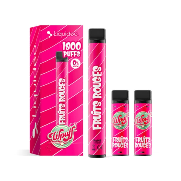 Kit WPuff 1800 - Fruits rouges - 1 batterie + 3 pods