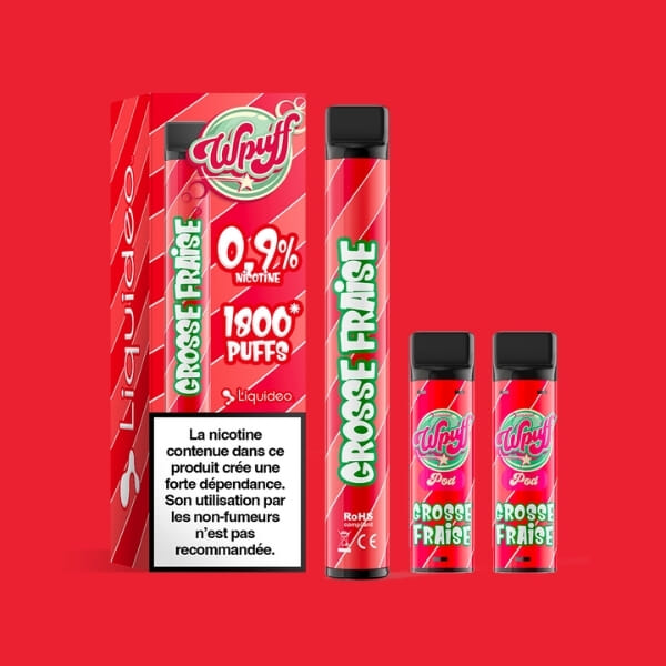 Kit WPuff 1800 - Grosse fraise - 1 batterie + 3 pods image 2