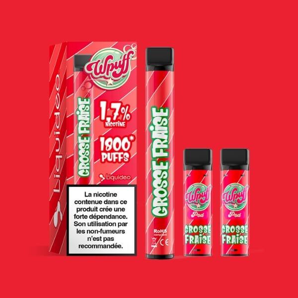 Kit WPuff 1800 - Grosse fraise - 1 batterie + 3 pods image 3