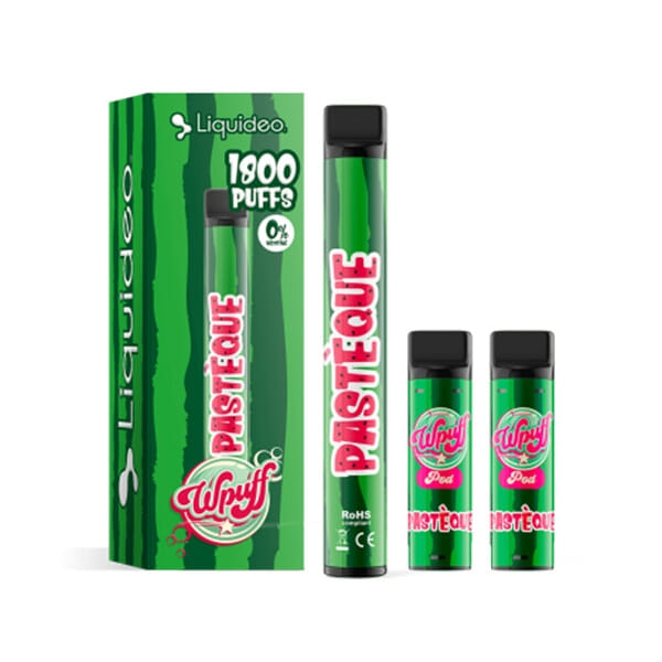 Kit WPuff 1800 -  Past&egrave;que - 1 batterie + 3 pods