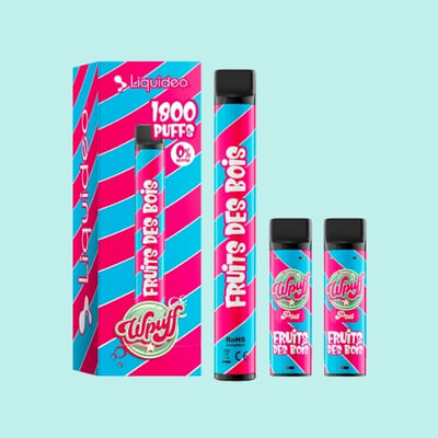 Kit WPuff 1800 - Fruits des bois - 1 batterie + 3 pods