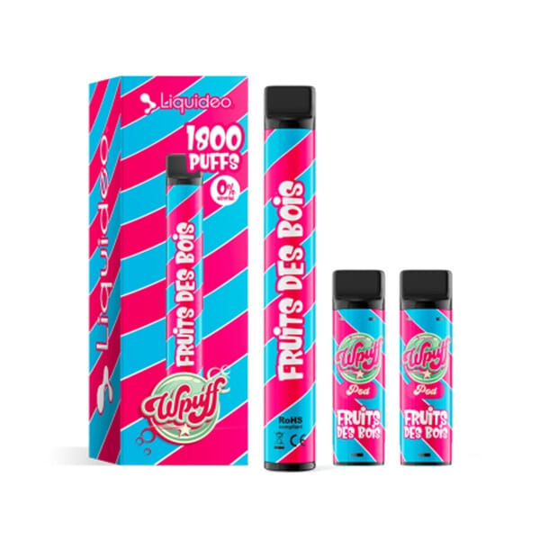 Kit WPuff 1800 - Fruits des bois - 1 batterie + 3 pods