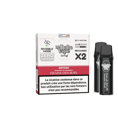 Cartouches Fraise des Bois Repuff Smokeless - Ma Petite Vape