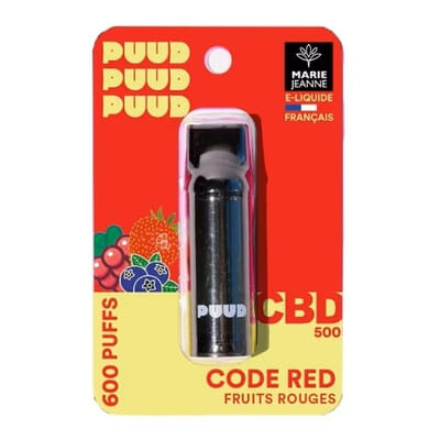 Cartouches Puud Code Red - Fruits Rouges - Marie Jeanne