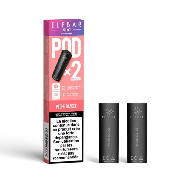 Recharges Elfbar 4in1 Pêche glacée X2 - Elfbar
