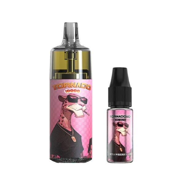 Puff Tornado 10000 - Strawberry Ice - Gobar