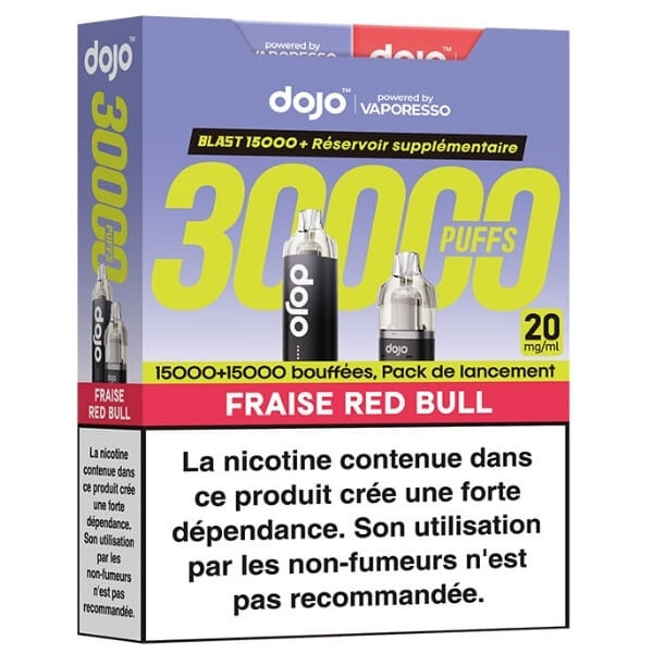 Puff Dojo Blast 30 k Fraise Redbull - Vaporesso