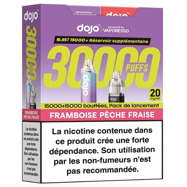 Puff Dojo Blast 30 k Framboise Pêche Fraise - Vaporesso