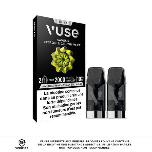 Recharges Citron & Citron vert Vuse Ultra