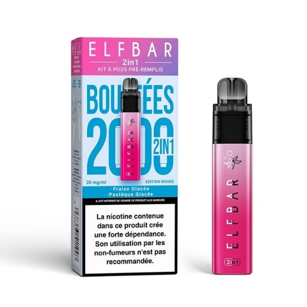 Starter Kit Elfbar 2in1 Edition Rouge - Elfbar