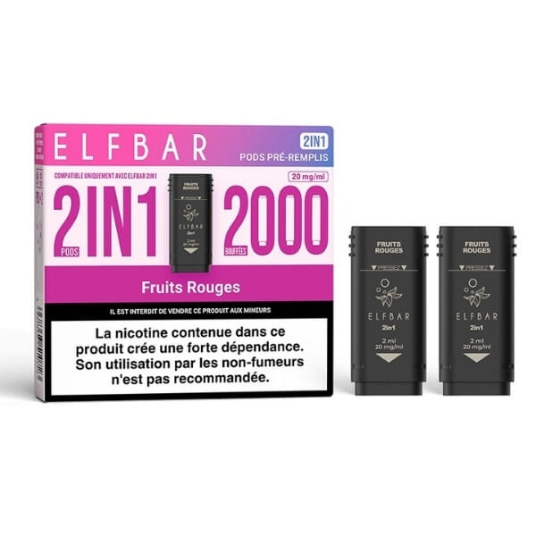 Recharges Elfbar 2in1 Fruits Rouges - Elfbar