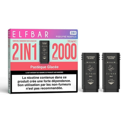 Recharges Elfbar 2in1 Pastèque Glacée - Elfbar