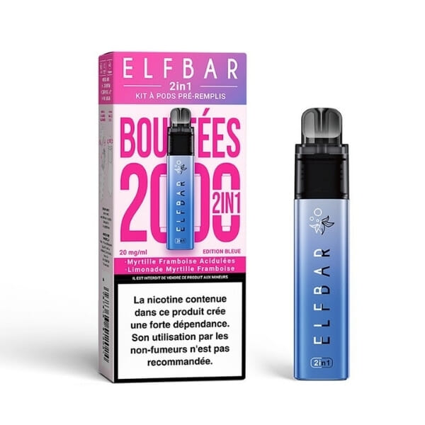 Starter Kit Elfbar 2in1 Edition Bleue - Elfbar