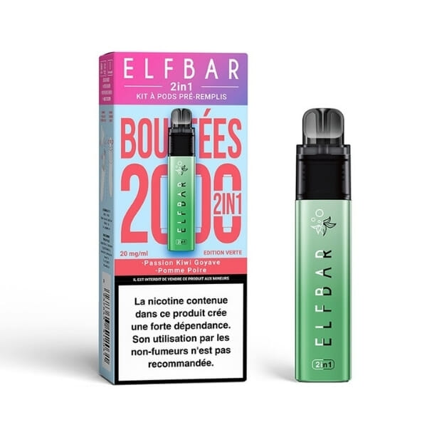 Starter Kit Elfbar 2in1 Edition Verte - Elfbar