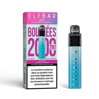 Starter Kit Elfbar 2in1 Edition Menthe - Elfbar
