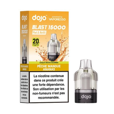 Cartouche Pod Dojo Blast 15K - Pêche Mangue Ananas