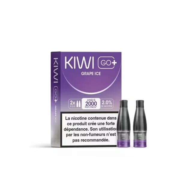 Cartouches Kiwi Go + - Grape Ice - Kiwi Vapor
