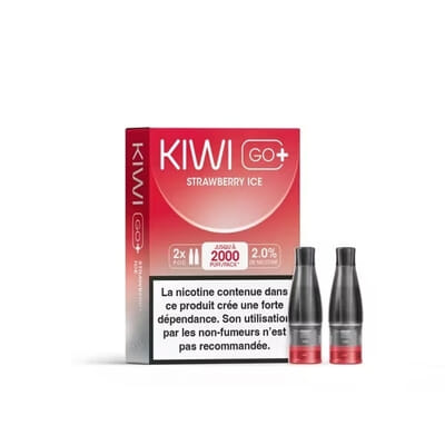 Cartouches Kiwi Go + - Strawberry Ice - Kiwi Vapor