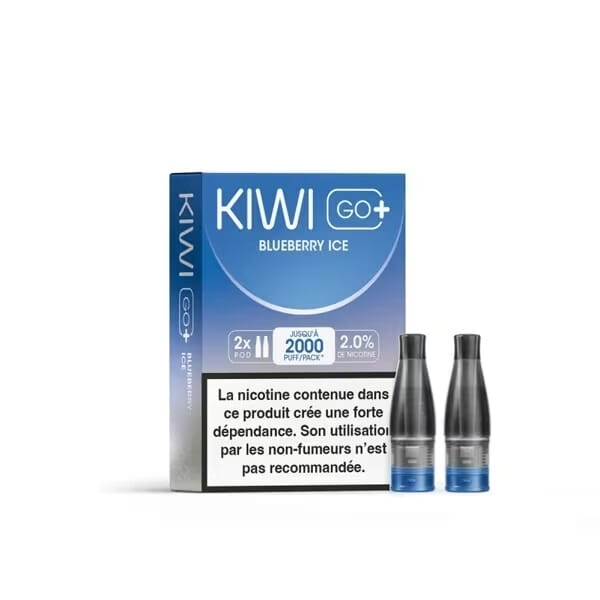 Cartouches Kiwi Go + - Blueberry Ice - Kiwi Vapor