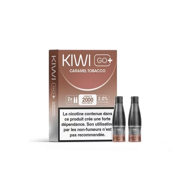 Cartouches Kiwi Go + - Caramel Tobacco - Kiwi Vapor