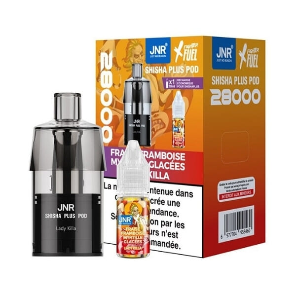 Pod Shisha Plus 12ml - JNR X FIGHTER FUEL image 2