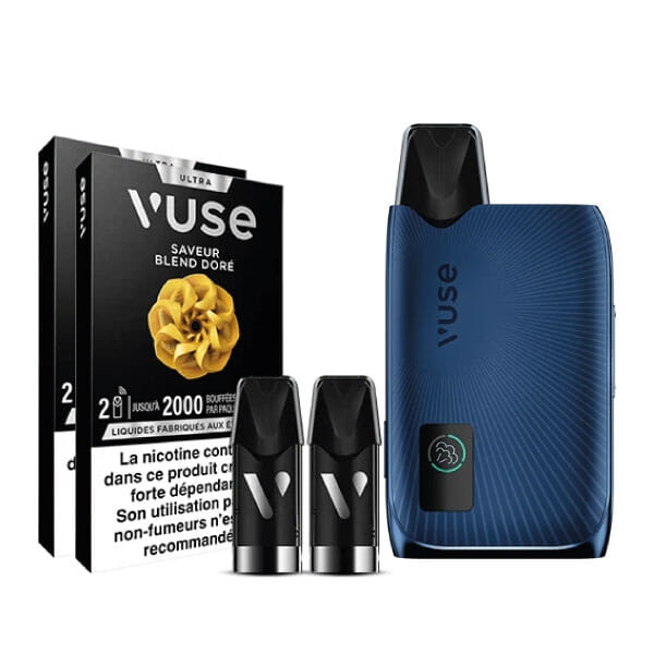 Pack Vuse Ultra - Bleu (Blend Doré)