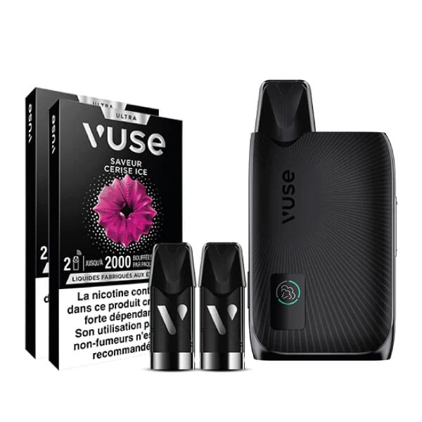 Pack Vuse Ultra - Noir (Cerise Ice)