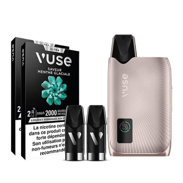 Pack Vuse Ultra - Rose (Menthe glaciale)