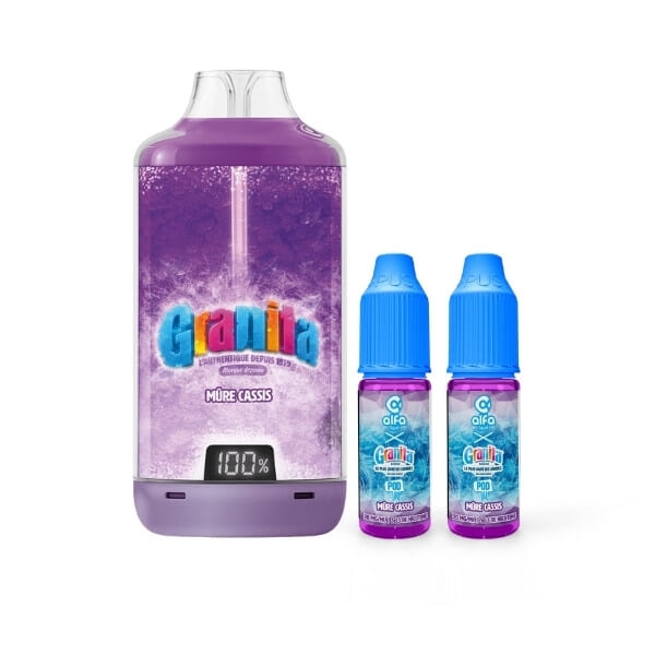 Puff Granita 30K - Mûre Cassis - Alfaliquid
