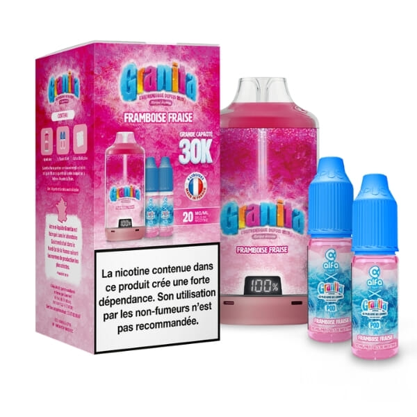 Puff Granita 30K - Framboise Fraise - Alfaliquid image 2