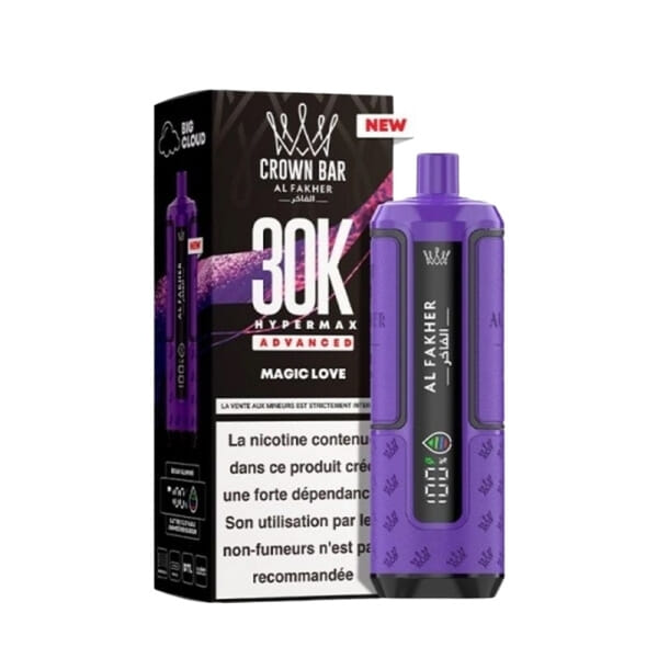 Puff Crown Bar 30K Magic Love - HyperMax Advanced  - Al Fakher 