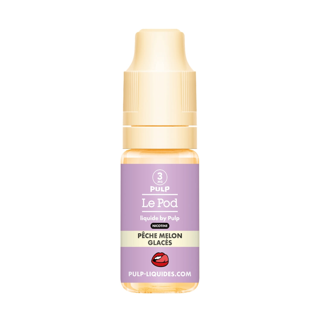 P&ecirc;che melon glac&eacute;s - Le Pod Liquide Nic Base - Pulp
