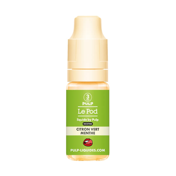 E liquide Citron Vert Menthe - Le Pod Liquide Nic Base - Pulp E liquide Citron Vert Menthe - Le Pod Liquide Nic Base - Pulp