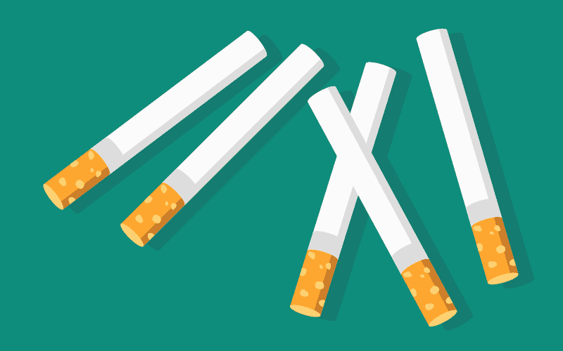 Un tas de cigarettes pour illustrer un fumeur régulier